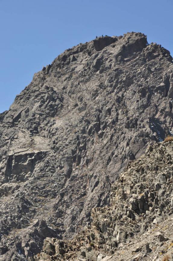 O Rodrigo e o Gera, dois pequenos pontos no cume do Nevado de Toluca, na região central do México